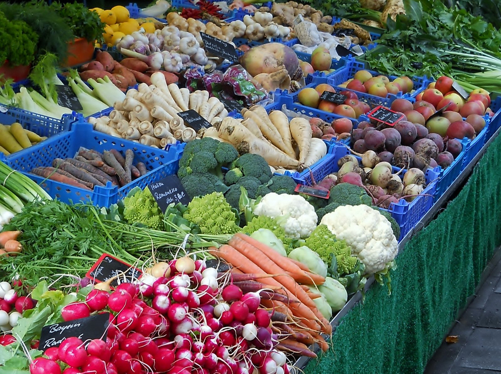 Verdure al mercato